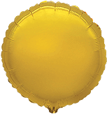 Globo con Texto Redondo Oro Metalizado