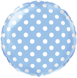 Globo con Redondo topos Blue