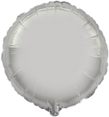 Globo con Texto Redondo Plata metalizada Brillante