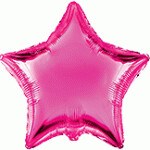 Globo con Texto Estrella Rosa Fucsia 