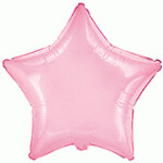 Globo con Texto Estrella Rosa pastel baby