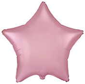 Globo con Texto Estrella Rosa Pastel Satinado 