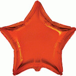 Globo con nombre o frase Estrella Naranja 45cm