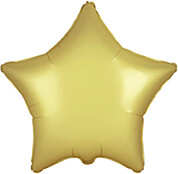 Globo con nombre o frase Estrella Oro Pastel Satinado 45cm