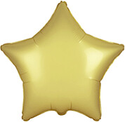 Globo con Texto Estrella Oro Satén