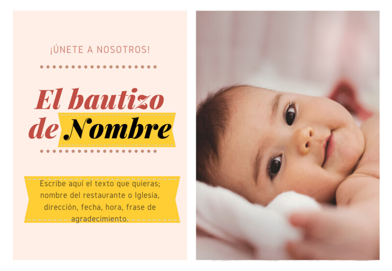 Pompero Personalizado Bautismo mod. ahora