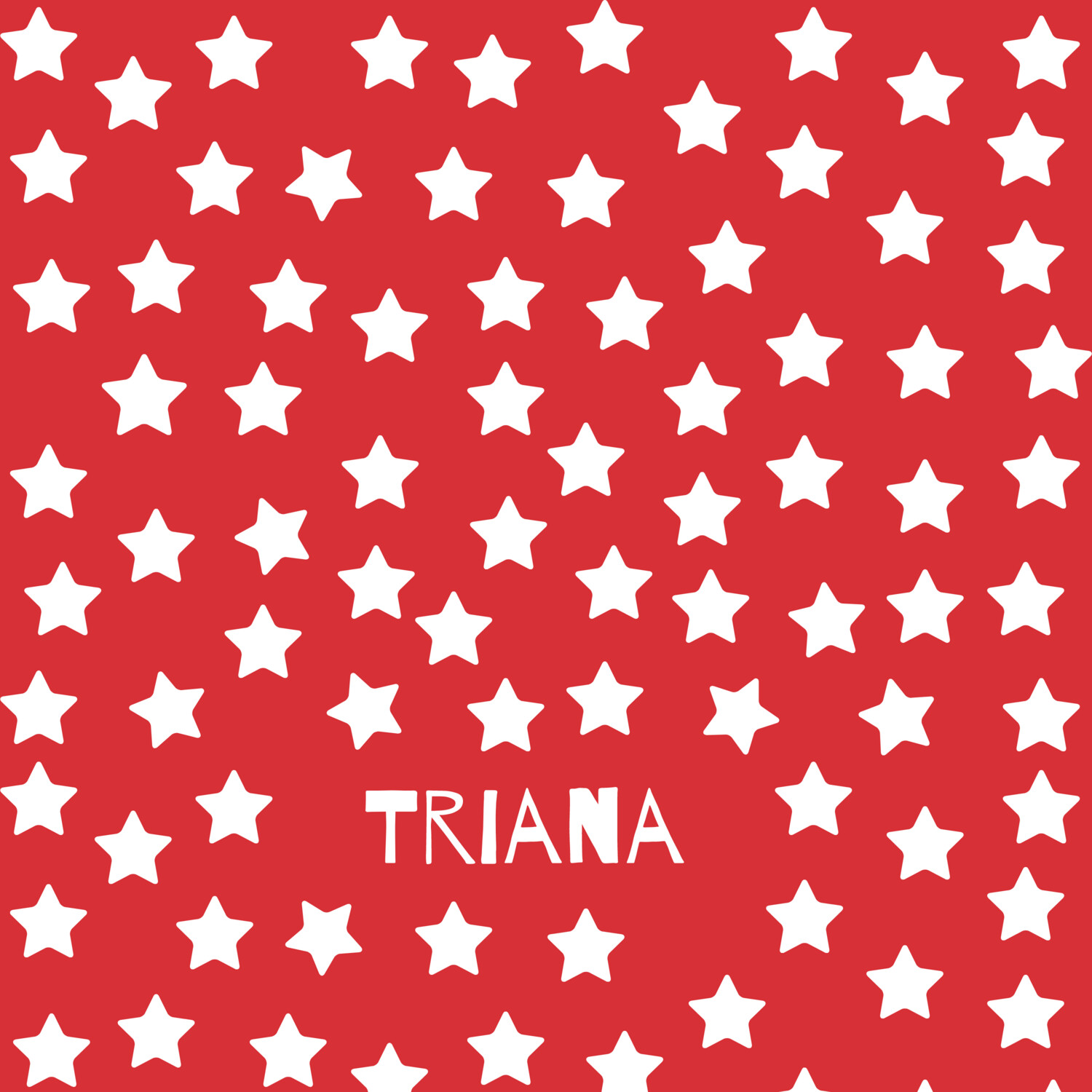 Braga Bandana Infantil Personalizada Roja con estrellas