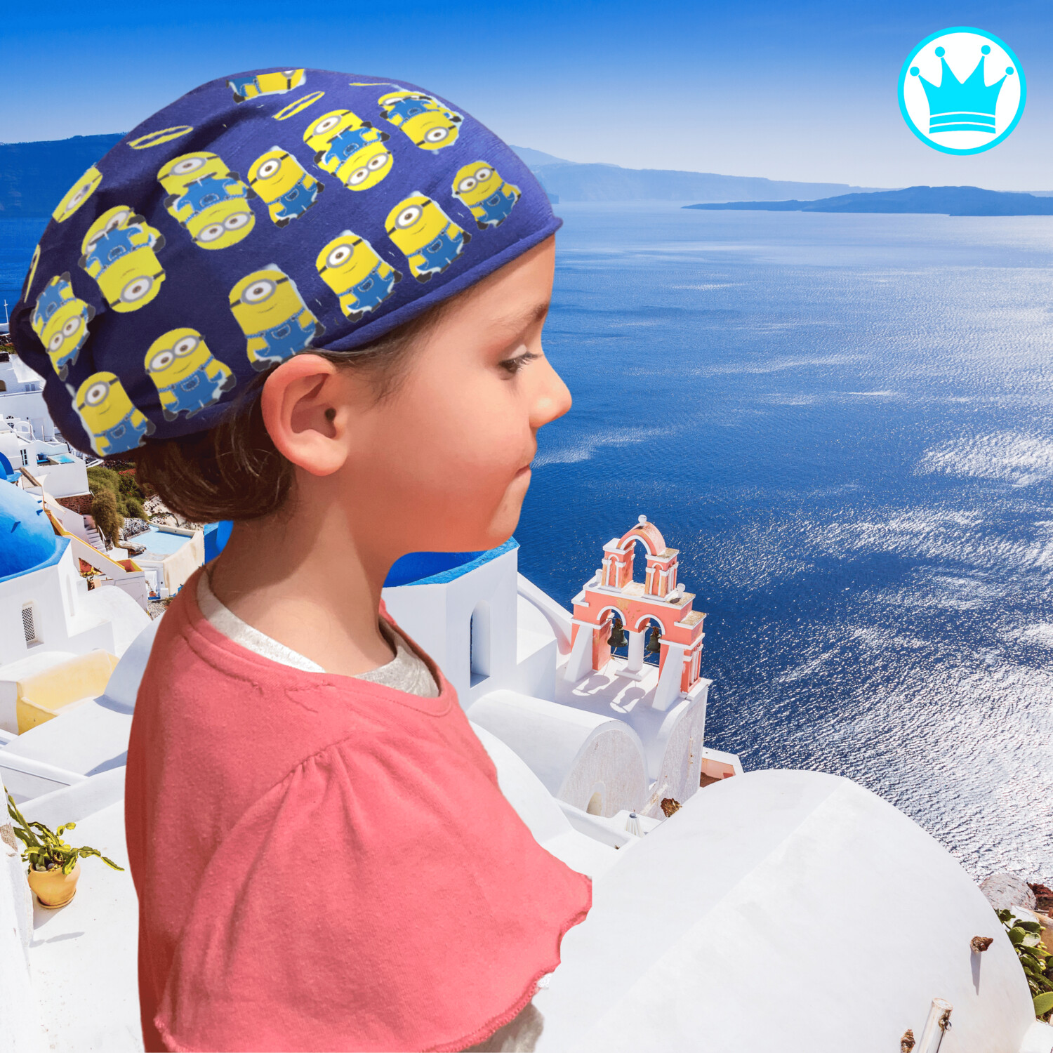 Bandana Elástica Multifuncional Para Niños y bebés Personalizada Minions