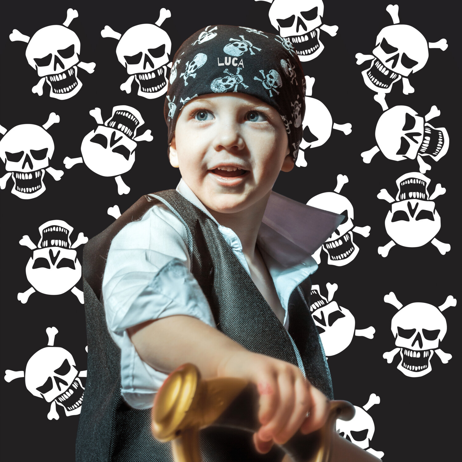Cinta Multifuncional Personalizada Para Niñas Niños bebés Piratas