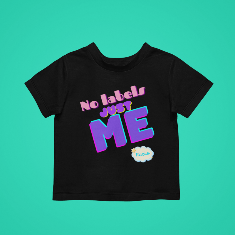 Camiseta personalizada infantil manga corta 100% algodón