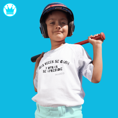 Camiseta personalizada infantil manga corta con nombre algodón