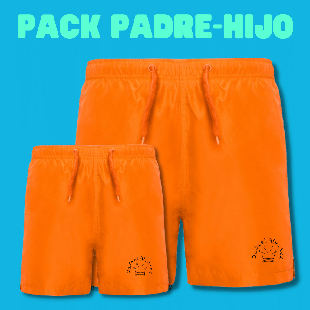 BAÑADORES PADRE E HIJO PACK iguales mod. back to