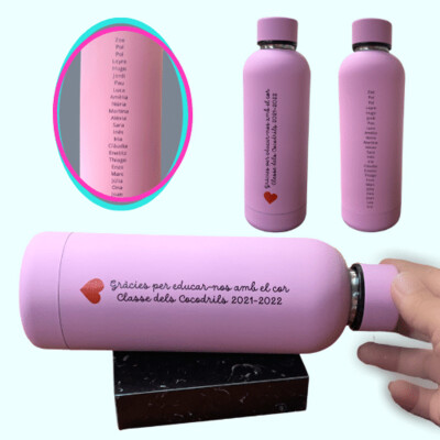 Personaliza tu Botella con la frase que quieras.