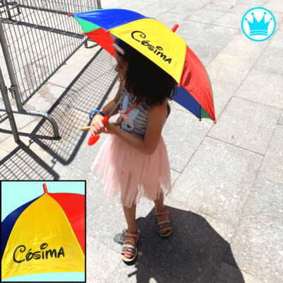 Paraguas niño o niña personalizado con nombre -Love The Colours-
