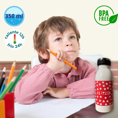 Botella Termo con nombre Estrellas