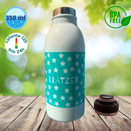 Botella Termo con nombre Estrellas