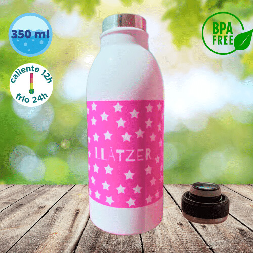 Botella Termo con nombre Estrellas