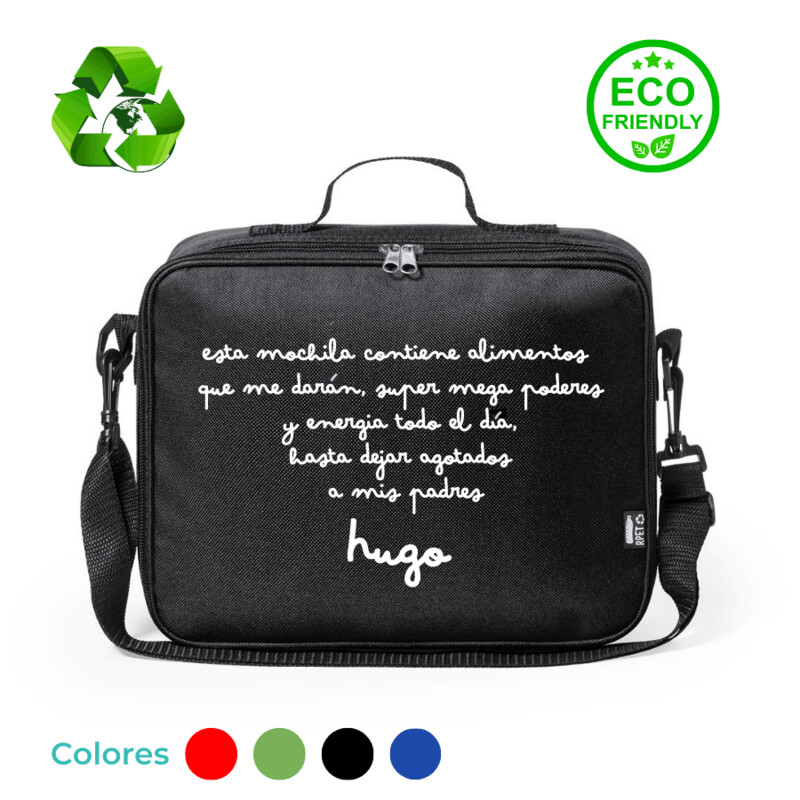 Mochila térmica porta alimentos ecológica