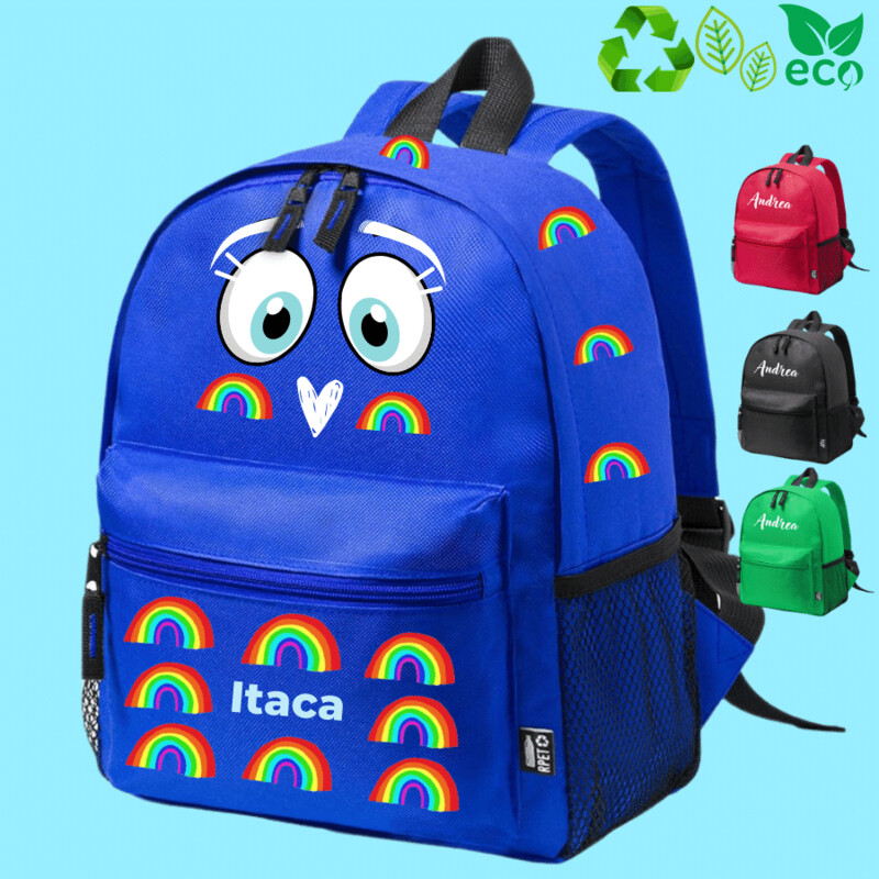 Mochila guardería y preescolar personalizada ECOLÓGICA