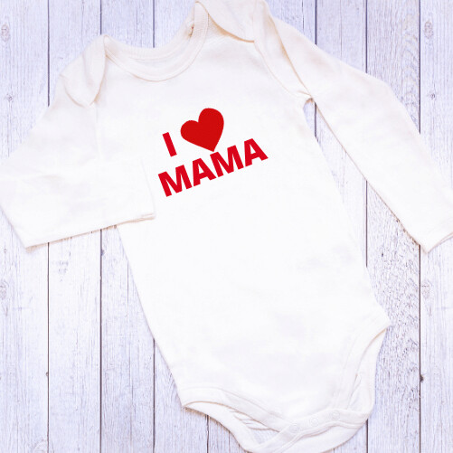 Body bebé personalizado I Love Mamá