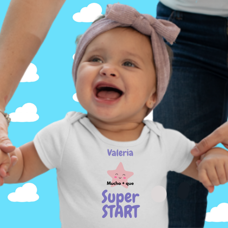 Body bebé personalizado Mucho más que SuperStart