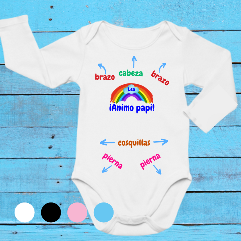 body personalizado de bebé modelo ánimo papi