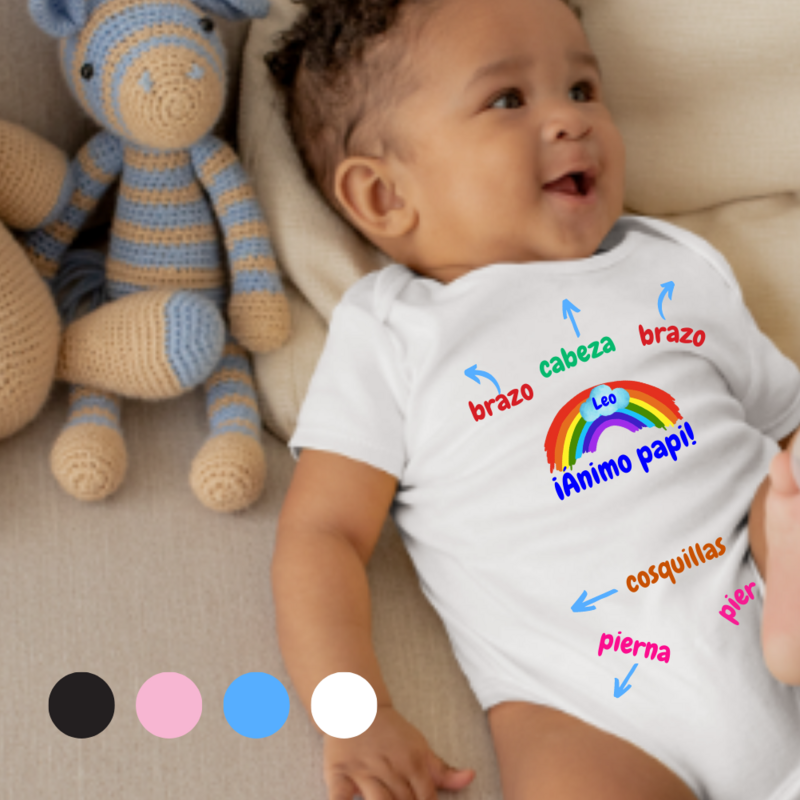 body personalizado de bebé modelo ánimo papi