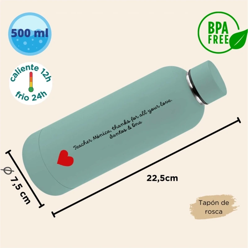 Personaliza tu Botella con tu frase o nombres