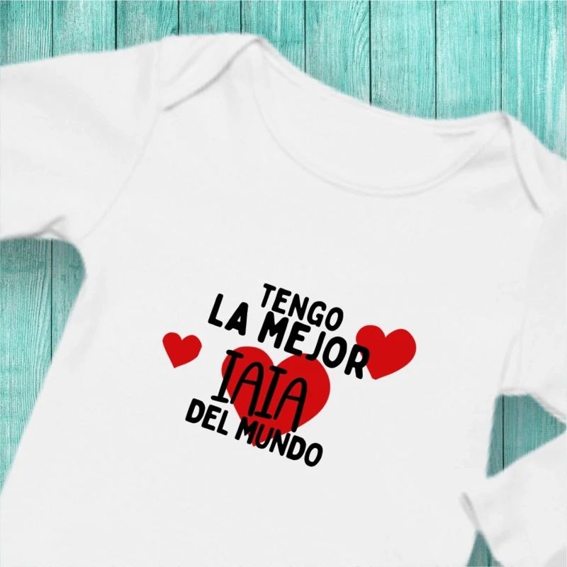 Bodies de bebés personalizados &quot;La mejor abuela&quot;