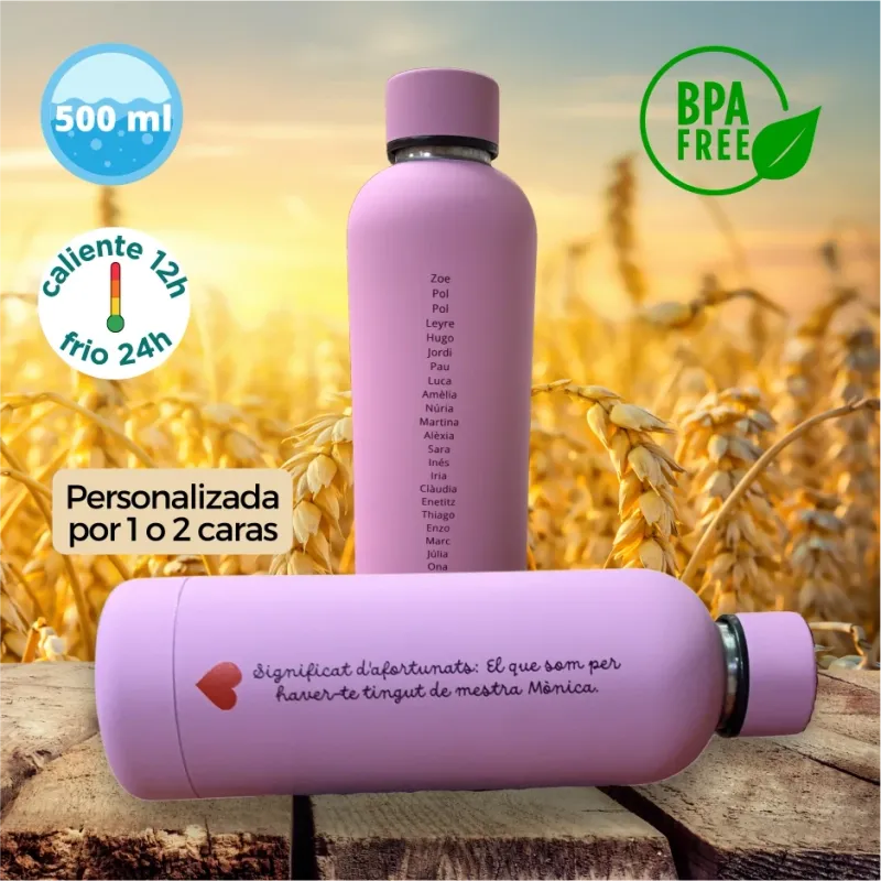 Personaliza tu Botella con tu frase o nombres