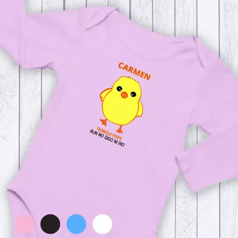 Body bebé personalizado Tranqui aún no digo ni pio