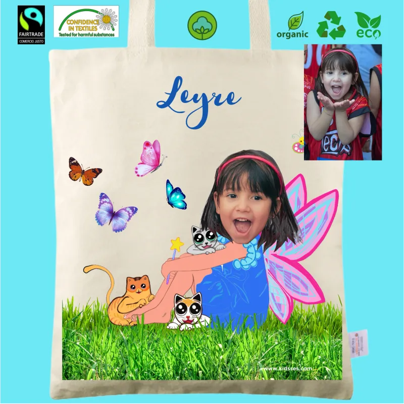 Totebag Eco personalizada fotomontaje Hada 35x36cm