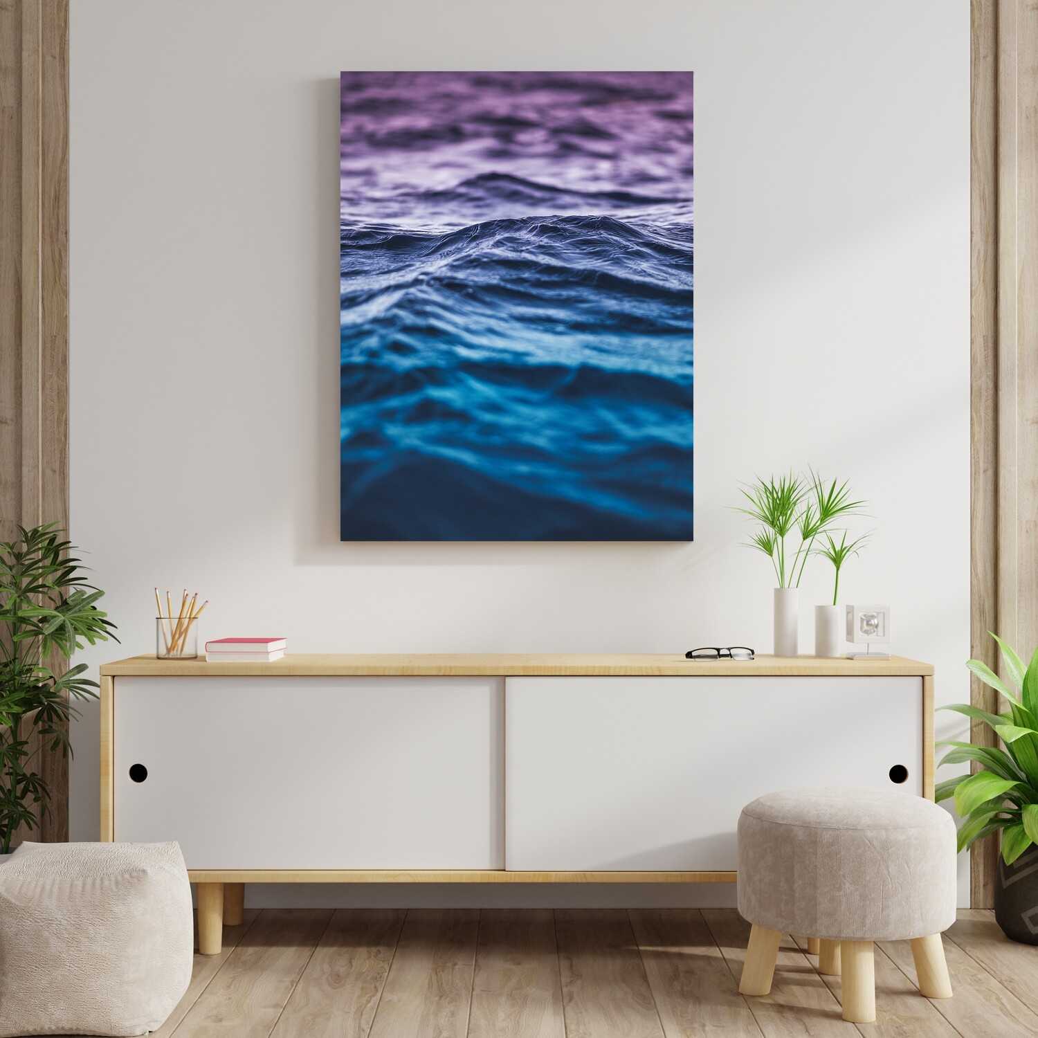 Картина на полотні, океан хвилі вода (холст)