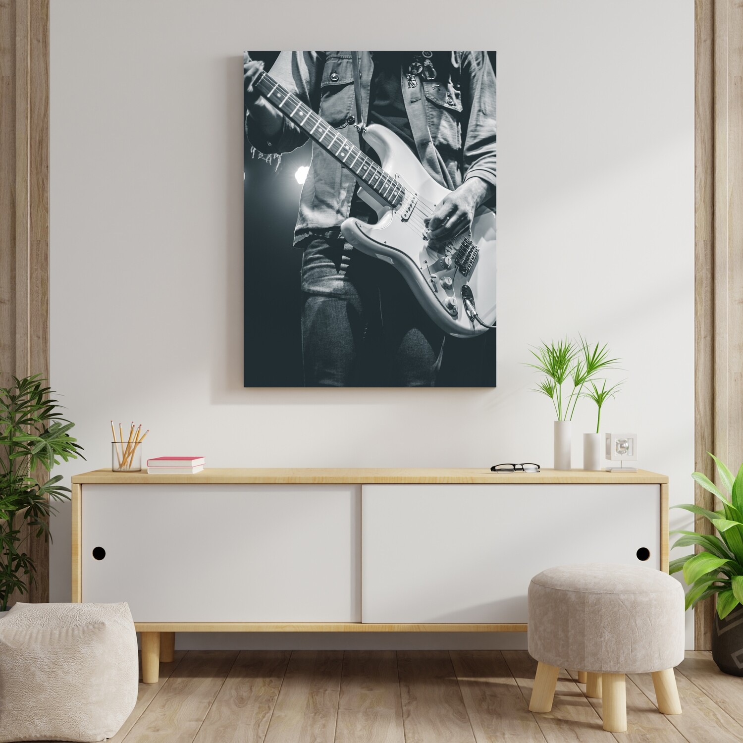 Картина на полотні, гітарист гітара музикант (холст)
