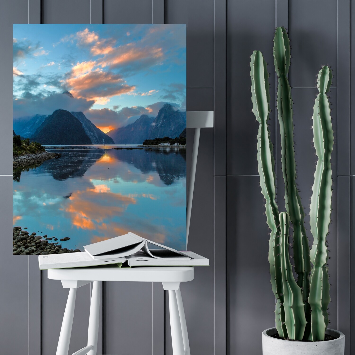 Картина на полотні, Зеландія затока гори (холст)
