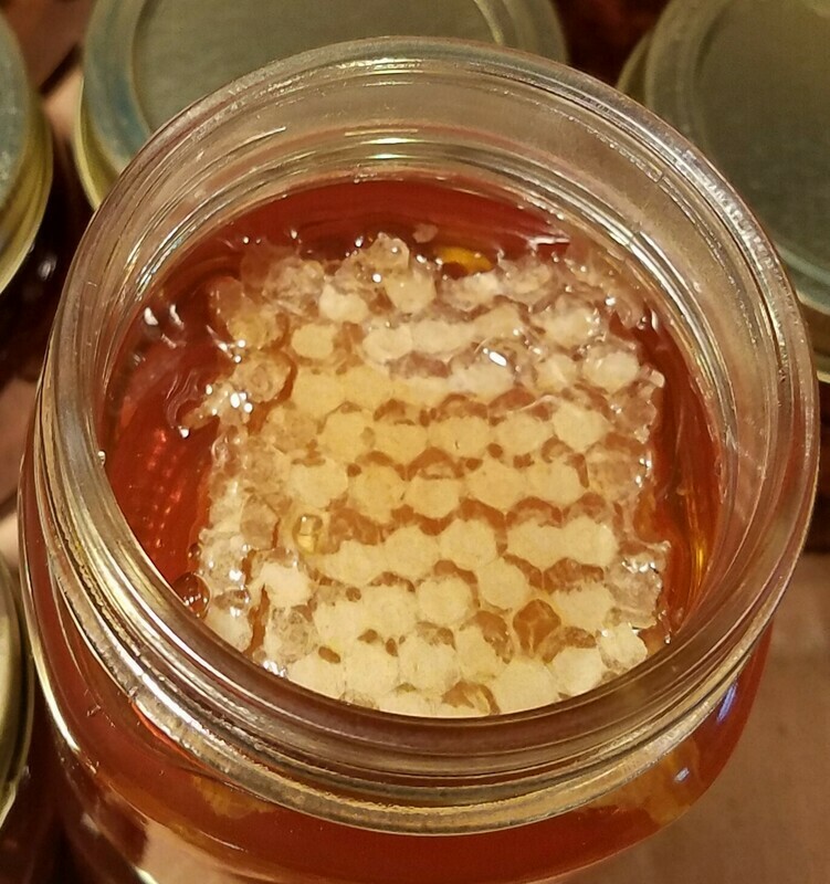 Raw Honey with Comb - 10 ounce jar (pick up only)