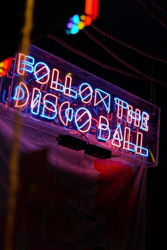 Follow the Disco Ball Neon Artwork | Neon Light Sign