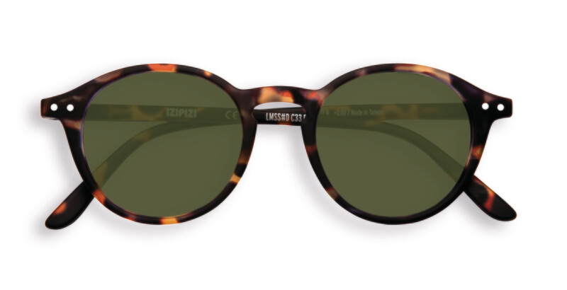 SUN #D Tortoise Green Lenses
