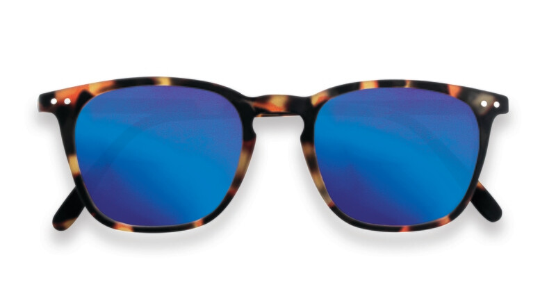 SUN #E Tortoise Blue Mirror