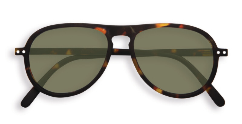 SUN #I Tortoise Green Lenses