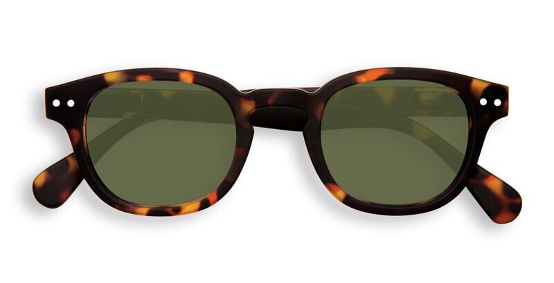 SUN #C Tortoise Green Lenses