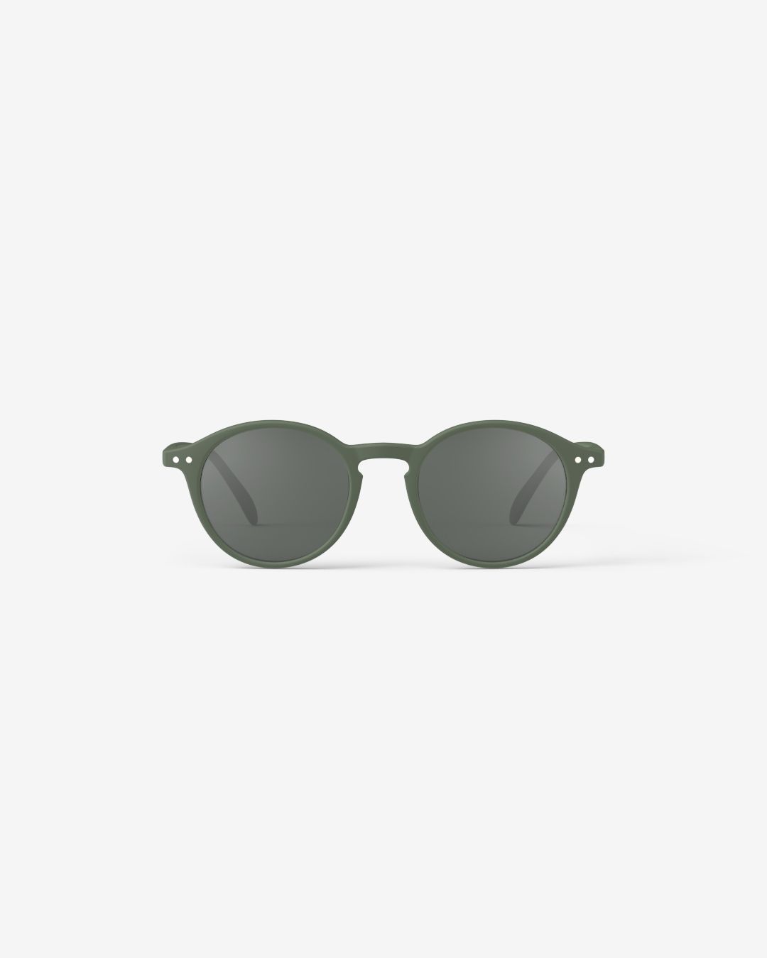 #D Kaki Green — Lente sol adulto rectangular fino kaki green