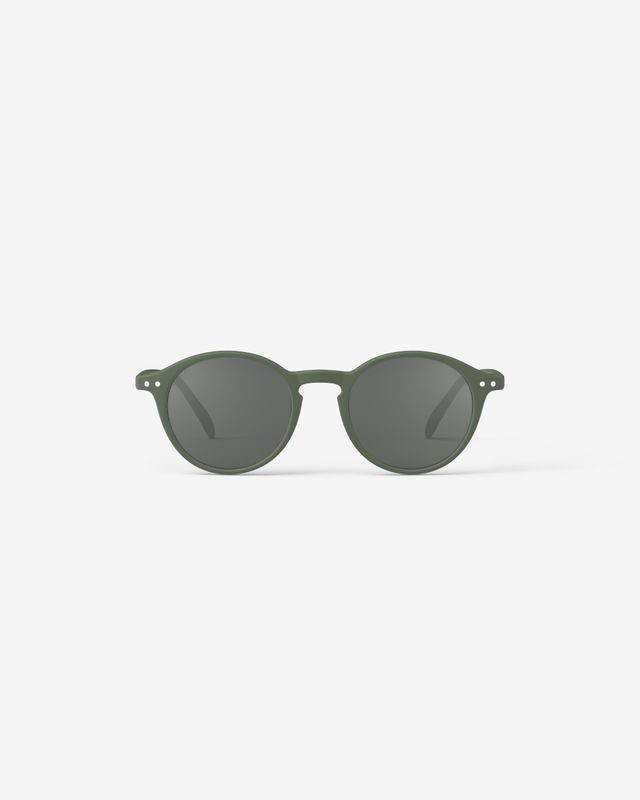 #D Kaki Green — Lente sol adulto rectangular fino kaki green