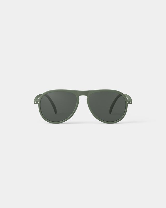 #I Kaki Green — Lente sol adulto oversize alta protección kaki green