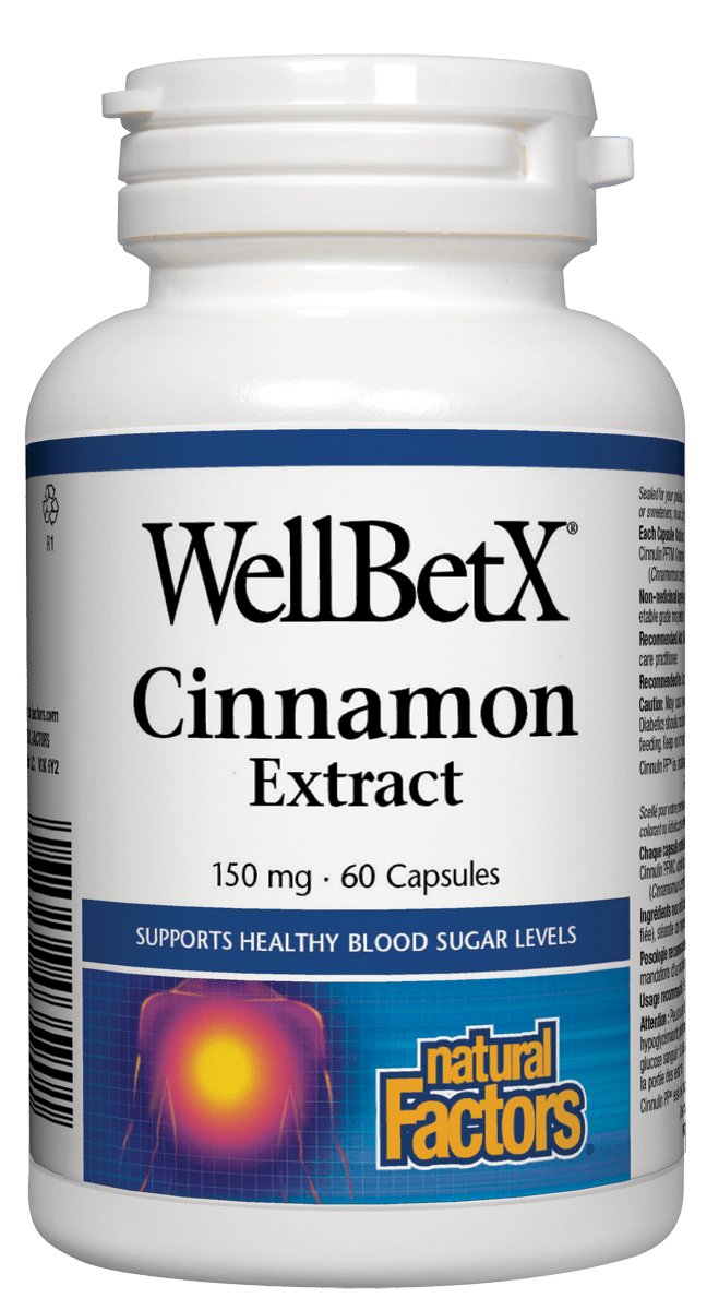 WellBetX Cinnamon Extract 150mg 60 Caps