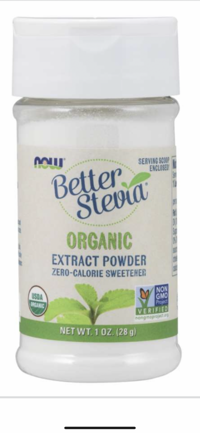 Organic Stevia Ext White Powder 28G