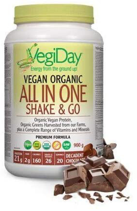All-In-One Vegan & Organic Protein Shake 900G Decadent Chocolate 