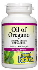 Organic Oil Of Oregano 180Mg 60 Softgels