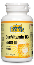 Vitamin D3  2500IU 360 Softgels