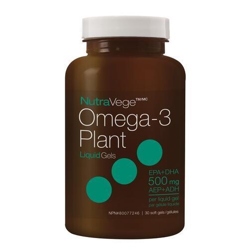 Nutra Veg Omega-3 Plant 30 Liquid Softgels
